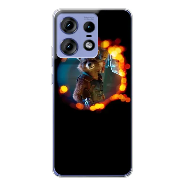 Чехол с рисунком «Енот Ракета» для Motorola Edge 50 Pro Чехол с рисунком «Енот Ракета» для Motorola Edge 50 Pro