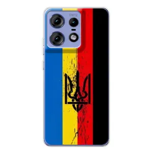 Чехлы УПА (Красно-Чёрный) на Motorola Edge 50 Pro (Флаг УПА)