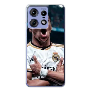 Чехол (TPU) с Футболистом на Motorola Edge 50 Pro (Гол Мбаппе)