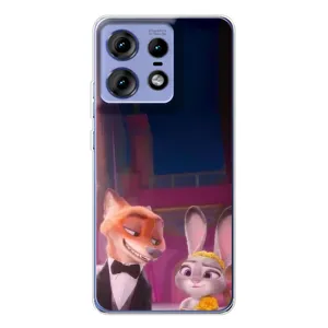 Силиконовый чехол с принтом Зоотрополіс для Motorola Edge 50 Pro (Главные герои)