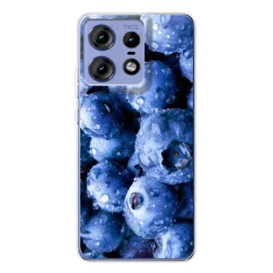 Чехол с изображением вкусной еды для Motorola Edge 50 Pro (Голубика)