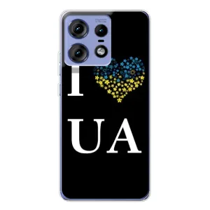 Силиконовый Чехол на Motorola Edge 50 Pro (Я-Украина) (I Love UA)