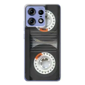 Чехол с Прикольным принтом на Motorola Edge 50 Pro (Кассета магнитофона)