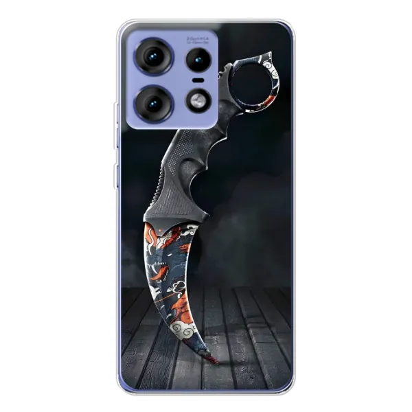 Чехол с рисунком «Кинжал КС ГО» для Motorola Edge 50 Pro Чехол с рисунком «Кинжал КС ГО» для Motorola Edge 50 Pro