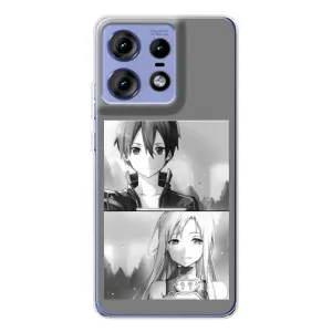 Чохли з героями АНИМЕ на Motorola Edge 50 Pro (Кіріто-Асуна)