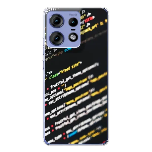 Чехол с рисунком «Код» для Motorola Edge 50 Pro