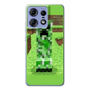 Чохли для Motorola Edge 50 Pro (Персонажі МайнКрафт) (Кріпер 2)