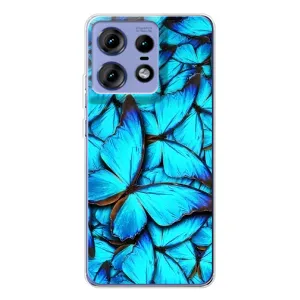 Силиконовый бампер с картинкой животных для Motorola Edge 50 Pro (Крылья бабочек)