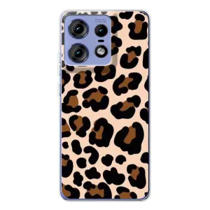 Чехол с леопардовым принтом на Motorola Edge 50 Pro (Леопардовый принт)