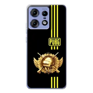 Чохол (TPU) з картинкою "Лого Пабг" на Моторола Мото Едж 50 Про (Логотип PUPG)