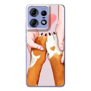 Чехол (ТПУ) Милые собачки для Motorola Edge 50 Pro (Любовь к собакам)