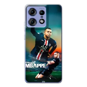 Чехол (TPU) с Футболистом на Motorola Edge 50 Pro (MBAPPE)