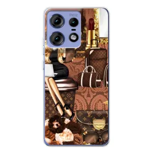 Чохол Стиль Louis Vuitton на Motorola Edge 50 Pro (Мода Луі Віттон)