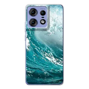 Летний Чехол на Motorola Edge 50 Pro (Морская волна)