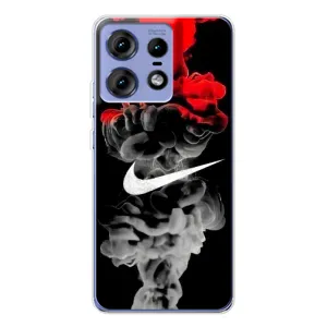 Силіконовый Чохол на Motorola Edge 50 Pro з картинкою НАЙК (Nike дим)
