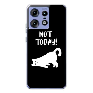 Бампер с изображением Котиков для Моторола Мото Ейдж 50 Про (Not Today)