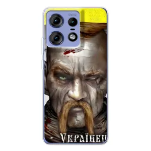 Чехол с картинкой (Патриотический КОЗАК) на Motorola Edge 50 Pro (Одноглазый Козак)