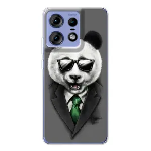 Чехлы с Пандами на Motorola Edge 50 Pro (Панда в очках)