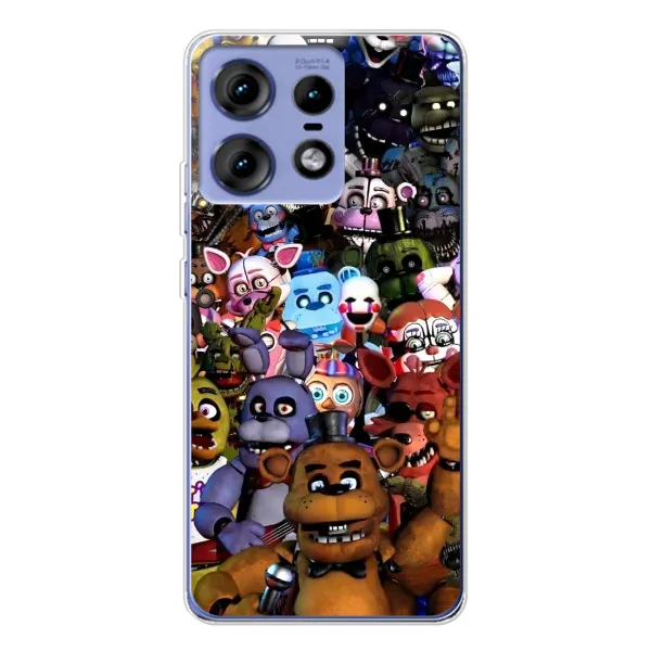 Чехол с рисунком «Персонажи Фредди» для Motorola Edge 50 Pro