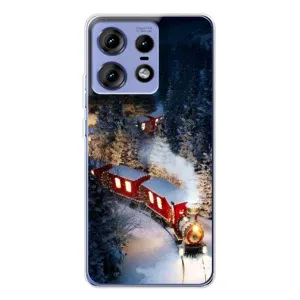 Силіконовий бампер на різдво для Motorola Edge 50 Pro (Потяг)