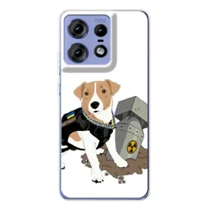 Чехол с принтом Собаки Патрон для Motorola Edge 50 Pro (Пёс Патрон с ракетой)