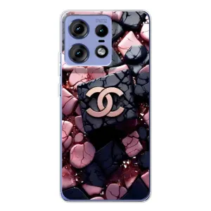 Чехол (Dior, Prada, YSL, Chanel) для Motorola Edge 50 Pro (Шанель)