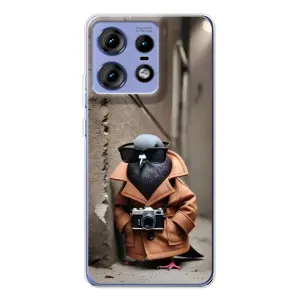 Чехол с мемами тралалело тралала для Motorola Edge 50 Pro (Шпиониро голубио)