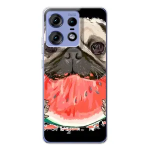 Чехол (ТПУ) Милые собачки для Motorola Edge 50 Pro (Смешной Мопс)