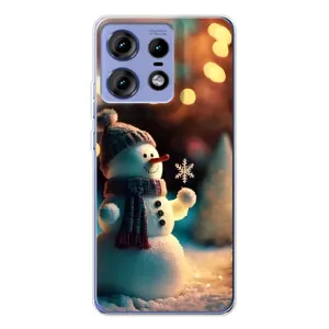 Чохли на Новий Рік Motorola Edge 50 Pro (Сніговик святковий)