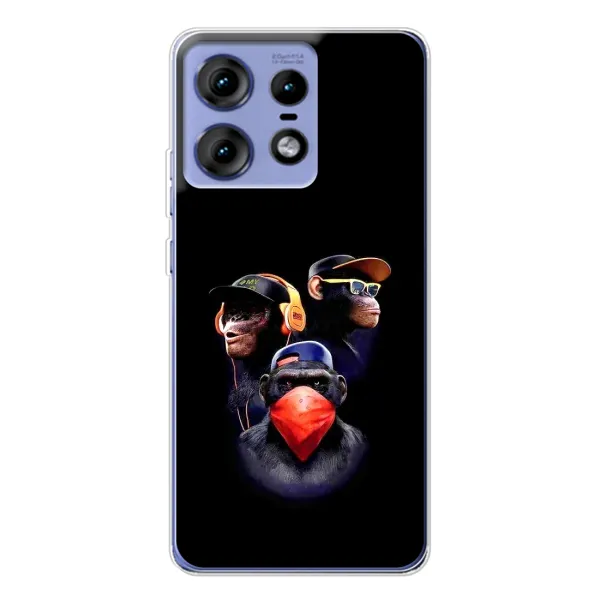 Чехол с рисунком «Три обезьяны» для Motorola Edge 50 Pro Чехол с рисунком «Три обезьяны» для Motorola Edge 50 Pro