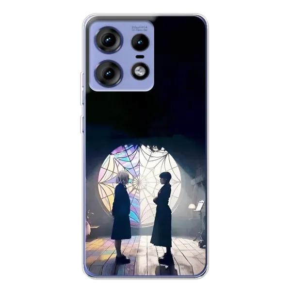 Чехол с рисунком «Уэнсдей и Энди» для Motorola Edge 50 Pro Чехол с рисунком «Уэнсдей и Энди» для Motorola Edge 50 Pro