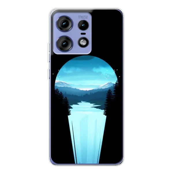 Чехол с рисунком «Синий Водопад» для Motorola Edge 50 Pro Чехол с рисунком «Синий Водопад» для Motorola Edge 50 Pro