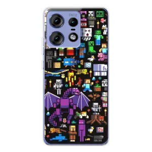 Чохол майнкрафт для Motorola Edge 50 Pro (Усі персонажі)