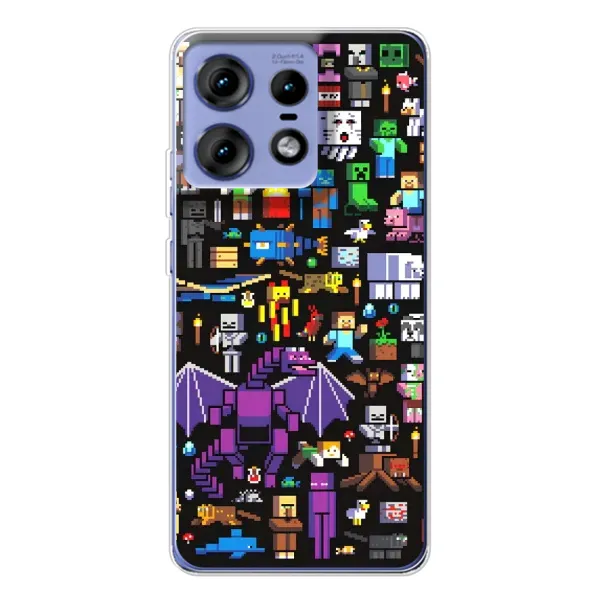 Чехол с рисунком «Все персонажи» для Motorola Edge 50 Pro