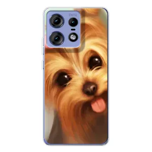 Чехол (ТПУ) Милые собачки для Motorola Edge 50 Pro (Йоршенский терьер)