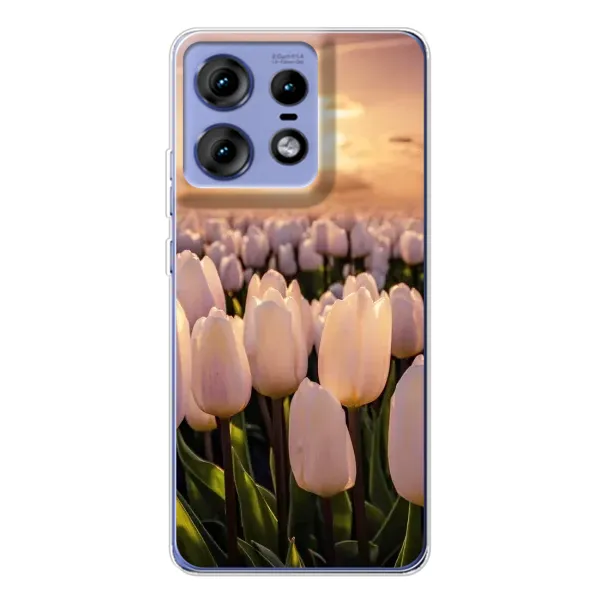 Чехол с рисунком «Закат с цветами» для Motorola Edge 50 Pro Чехол с рисунком «Закат с цветами» для Motorola Edge 50 Pro