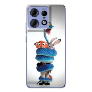 Силиконовый чехол с принтом Зоотрополіс для Motorola Edge 50 Pro (Змея Зоо)