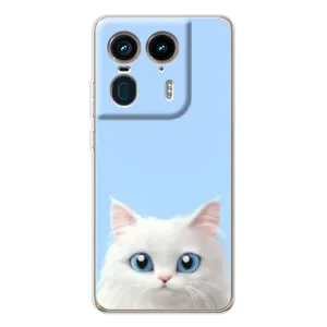 Чехол на тематику: Коты для Motorola Edge 50 Ultra (Белый кот)