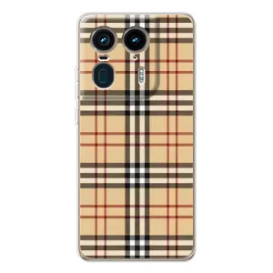 Чехол с Брендами одежды на Мото Ейдж 50 Ультра (Burberry стиль)