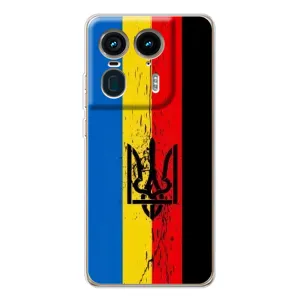 Чехлы УПА (Красно-Чёрный) на Motorola Edge 50 Ultra (Флаг УПА)