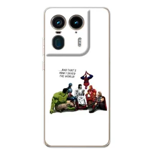 Чехлы для Motorola Edge 50 Ultra (Для Христиан) (Иисус супергерой)