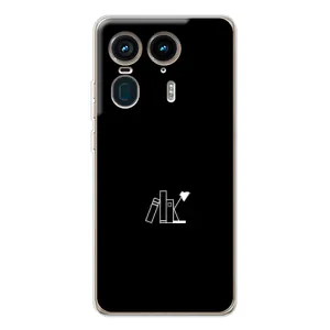 Чехол с картинками на черном фоне для Motorola Edge 50 Ultra (Книжки)