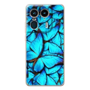 Силиконовый бампер с картинкой животных для Motorola Edge 50 Ultra (Крылья бабочек)