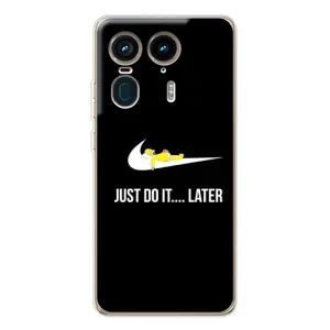 Силиконовый Чехол на Motorola Edge 50 Ultra с картинкой Nike (Later)