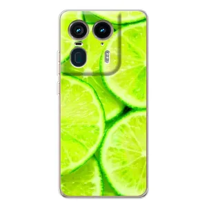 Чехол с изображением  вкусной еды для Motorola Edge 50 Ultra (Лайм)