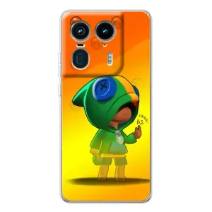 Чехол Бравл Старс для Motorola Edge 50 Ultra (LEON в кофте)