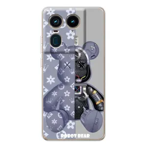 Силиконовый чехол для Motorola Edge 50 Ultra (Медведь Louis Vuitton)