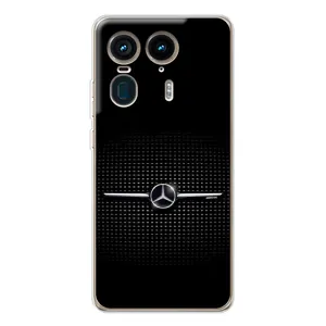 Силиконовый бампер с картинкой машины на Motorola Edge 50 Ultra (Mercedes)