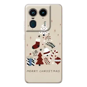 Чехол Санта Клаус для Motorola Edge 50 Ultra (Merry Christmas)