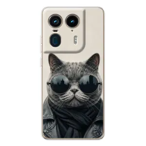 Чехол на тематику: Коты для Motorola Edge 50 Ultra (Модный кот)